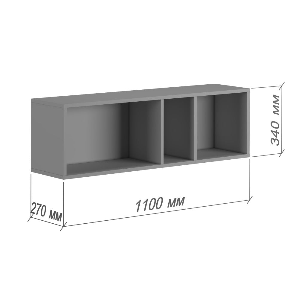 Полиця настінна Лілу 110x27x34 см