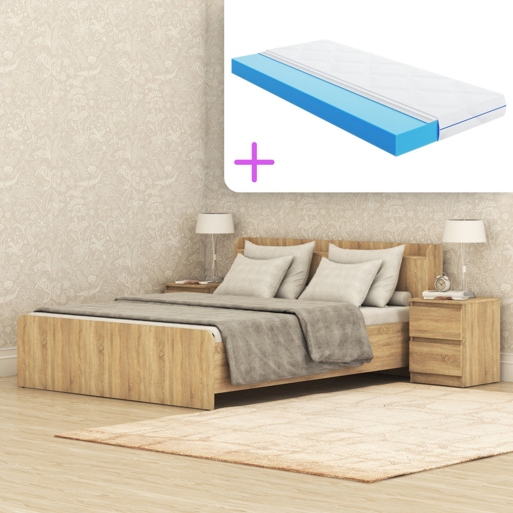 Ліжко Нео 160x200 см з матрацом Largo Opti Slim