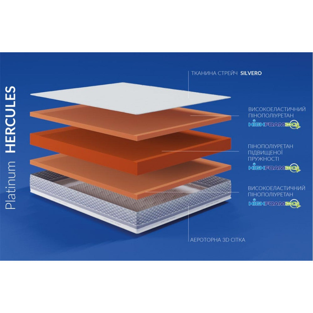 Матрац безпружинний Highfoam Noble Platinum Hercules