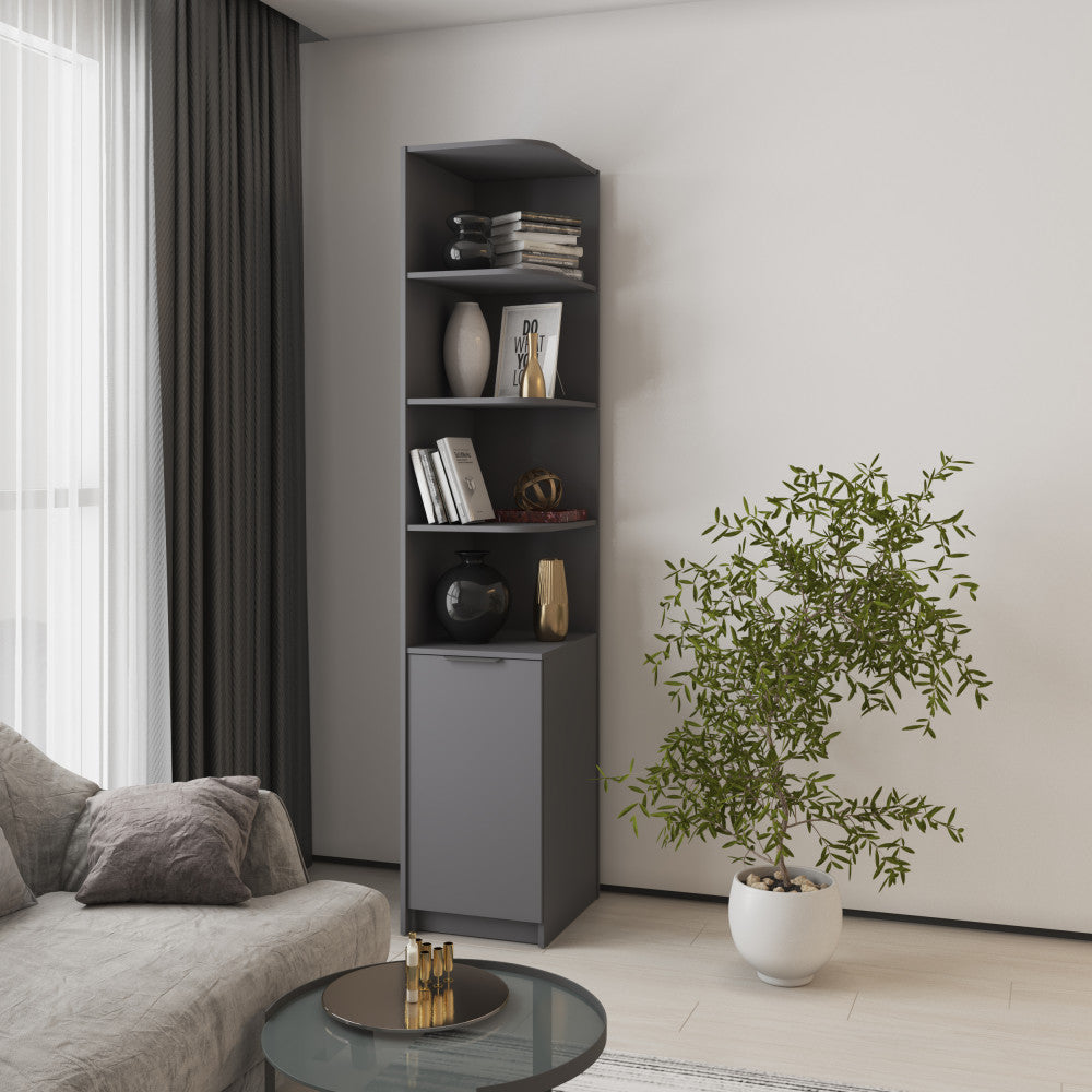 Пенал кутовий відкритий R2 Оскар ДСП 42x52x220 см