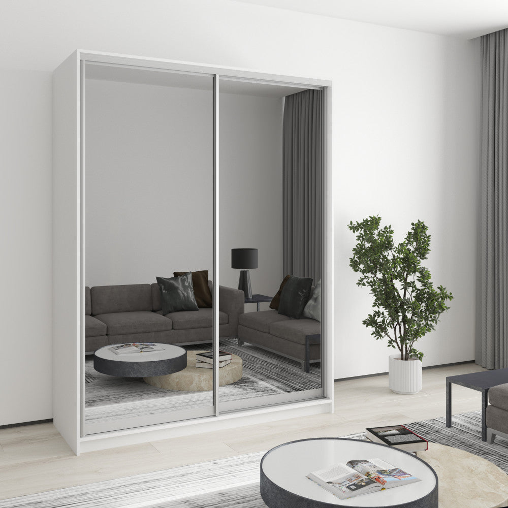 Шафа-купе дводверна Стандарт AL 2 Дзеркала 160x60x210 см
