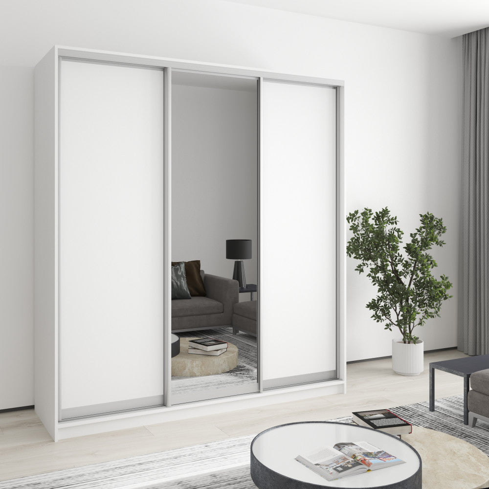 Шафа-купе тридверна Комбо AL 2ДСП/Дзеркало 190x60x210 см