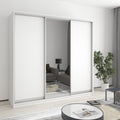 Шафа-купе тридверна Комбо AL 2ДСП/Дзеркало 220x45x210 см