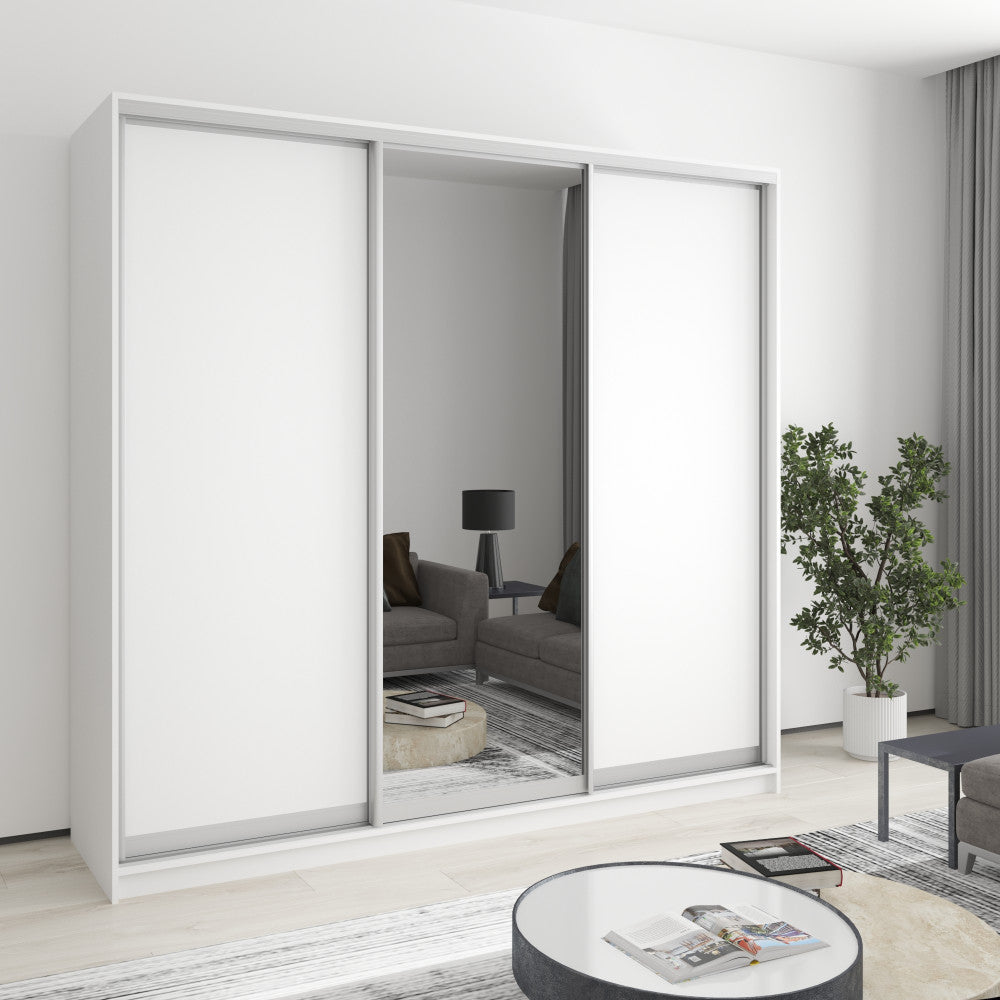 Шафа-купе тридверна Комбо AL 2ДСП/Дзеркало 220x45x210 см
