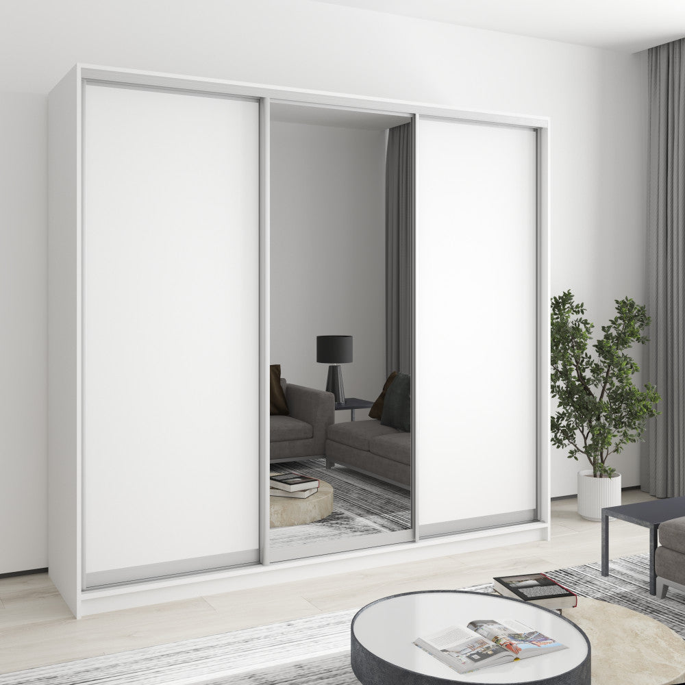 Шафа-купе тридверна Комбо AL 2ДСП/Дзеркало 230x60x210 см