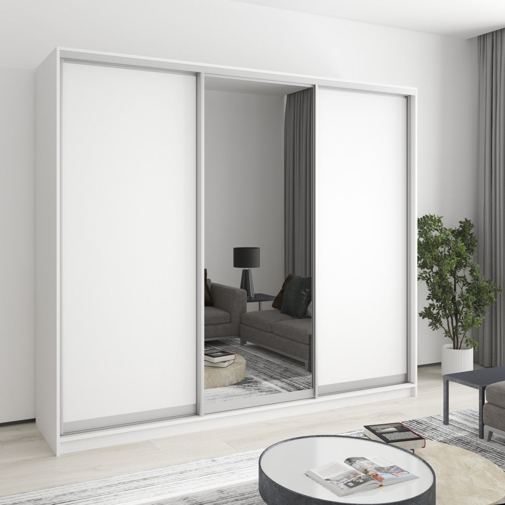 Шафа-купе тридверна Комбо AL 2ДСП/Дзеркало 240x60x210 см