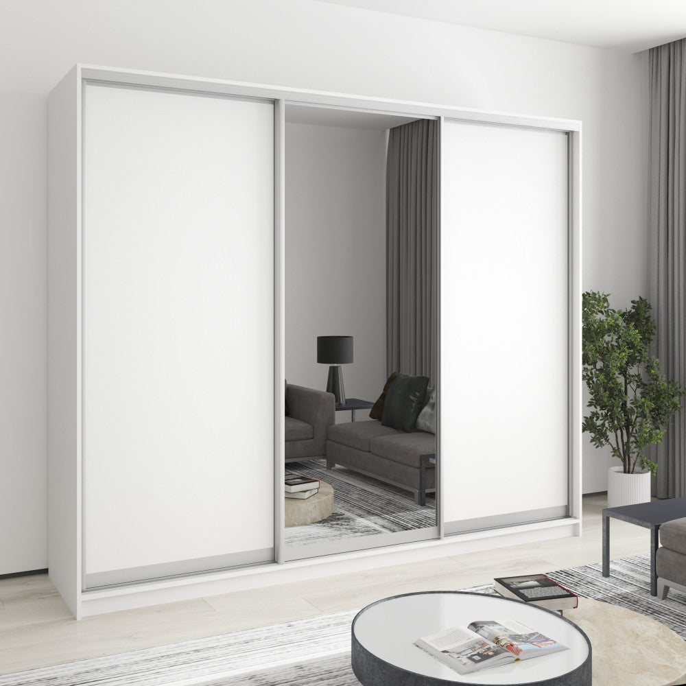 Шафа-купе тридверна Комбо AL 2ДСП/Дзеркало 250x60x210 см