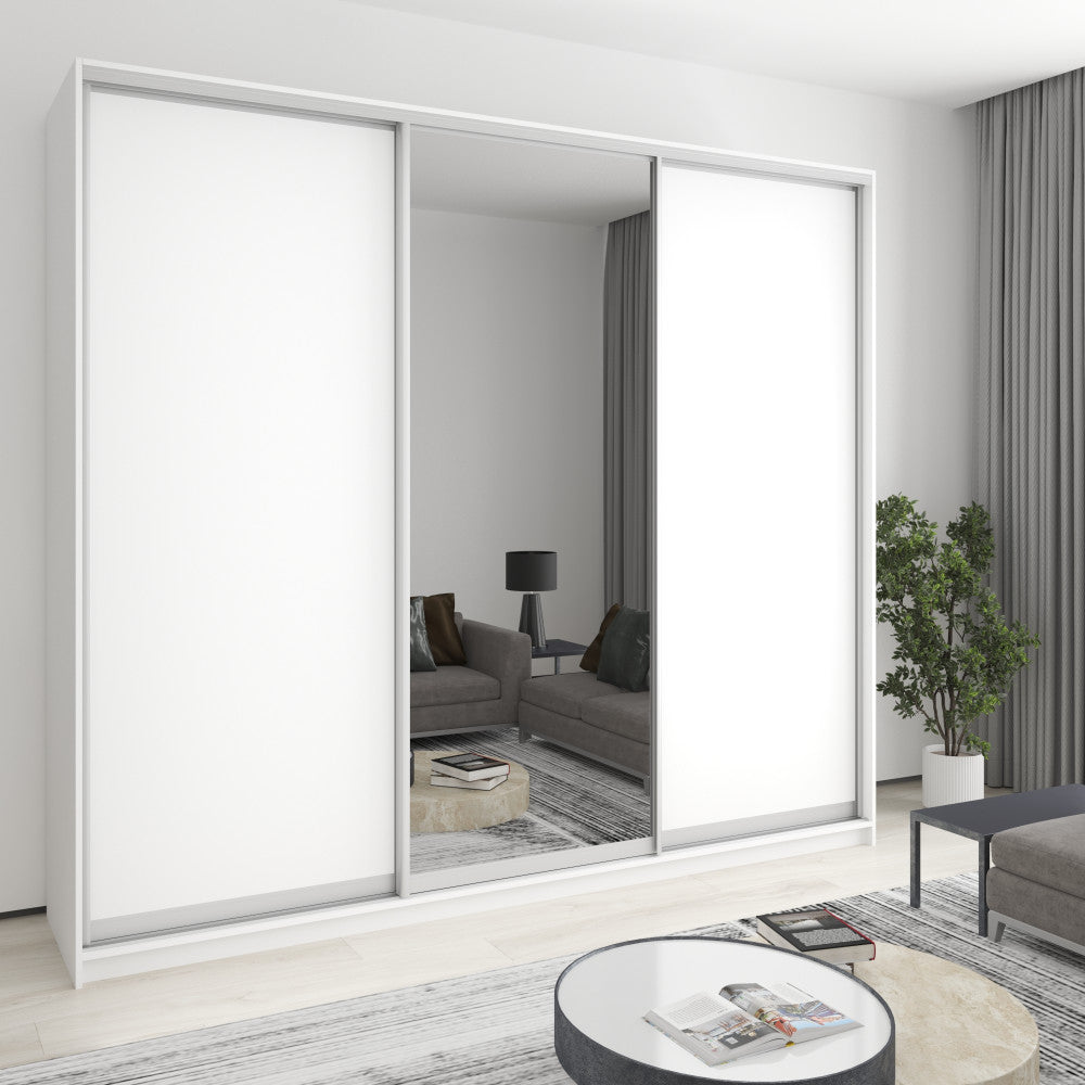 Шафа-купе тридверна Комбо AL 2ДСП/Дзеркало 270x60x240 см