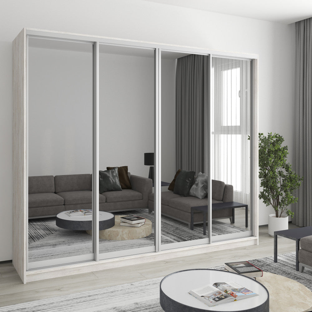 Шафа-купе чотиридверна Комбо AL 4 Дзеркала 250x45x210 см