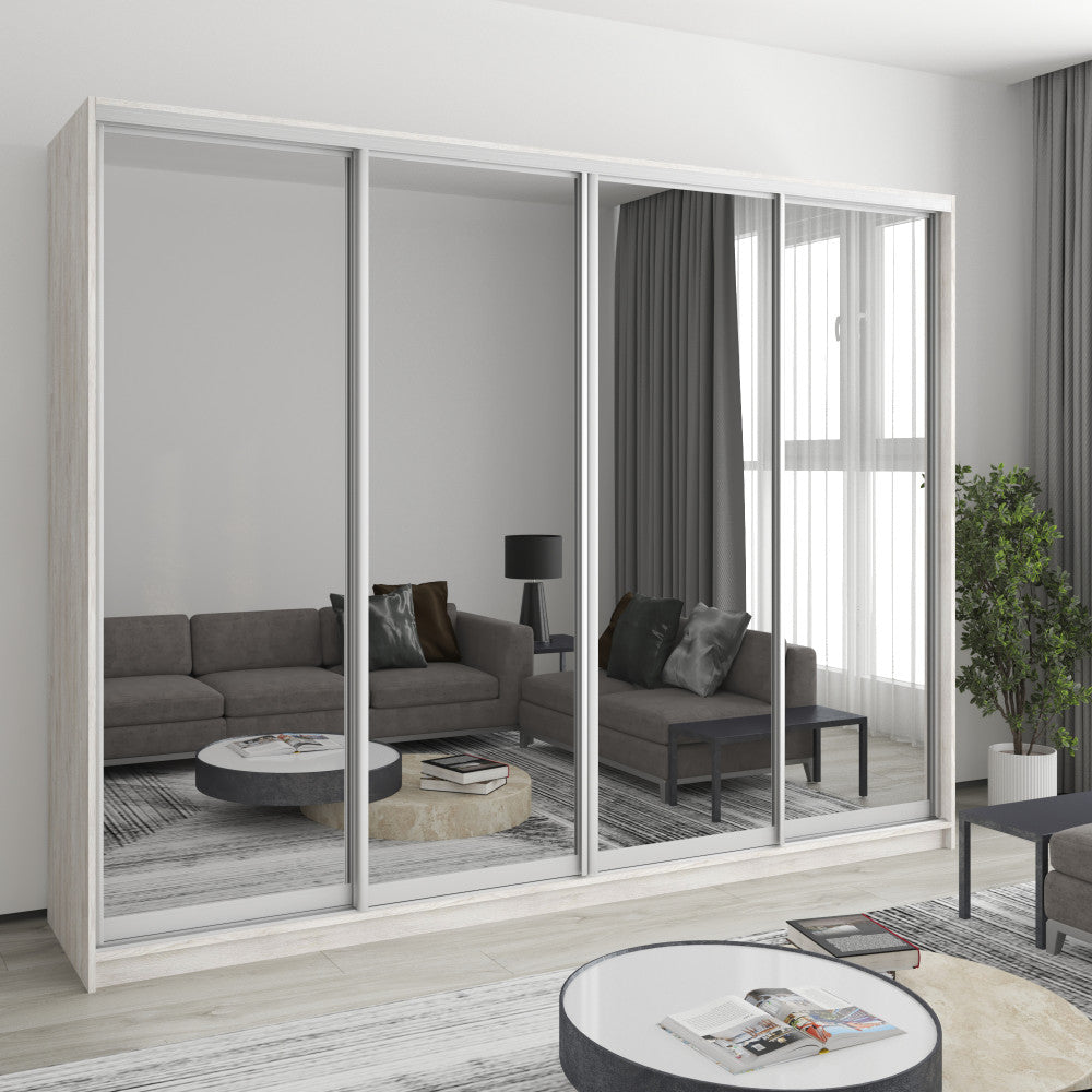 Шафа-купе чотиридверна Комбо AL 4 Дзеркала 270x45x210 см