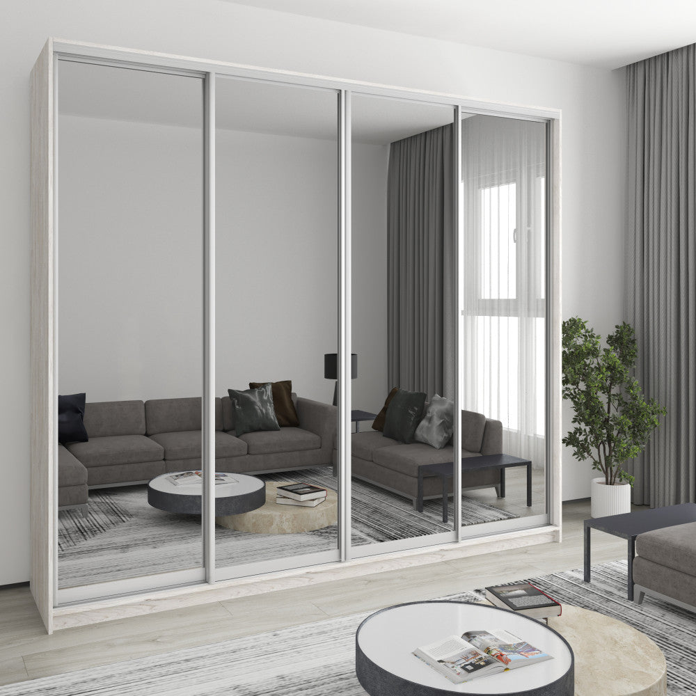 Шафа-купе чотиридверна Комбо AL 4 Дзеркала 270x45x240 см