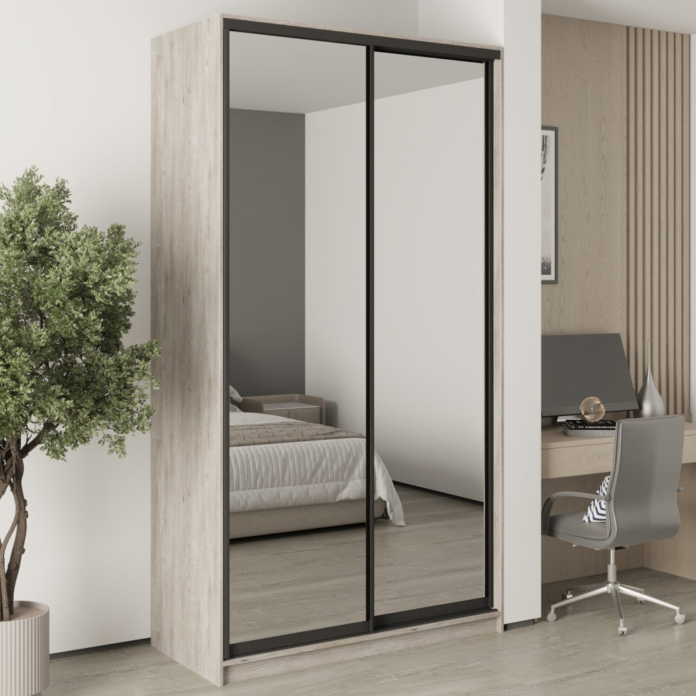 Шафа-купе дводверна Стандарт BG 2 Дзеркала 130x60x240 см