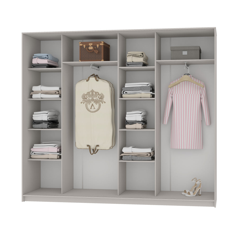 Шафа-купе чотиридверна Стандарт BG 4ДСП 260x45x210 см